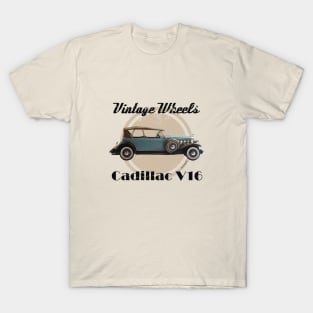 Vintage Wheels - Cadillac V16 T-Shirt